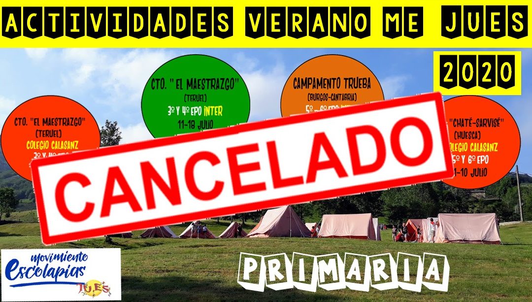 Canceladas las actividades de JU.ES para este verano