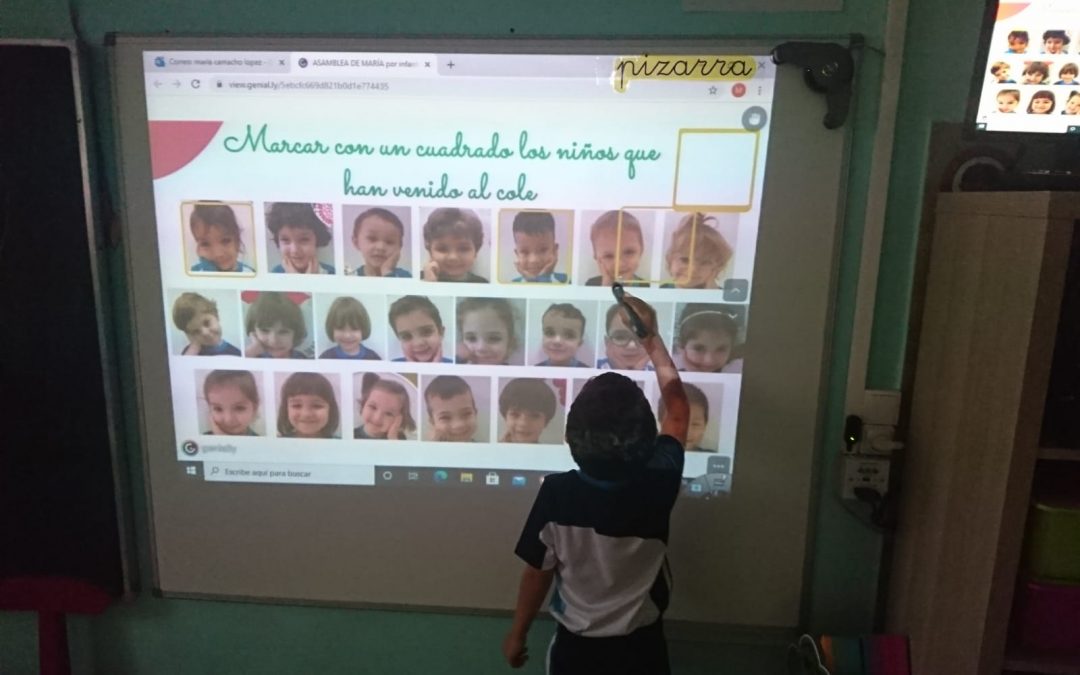 Los niños de 2° Infantil retomando las actividades.