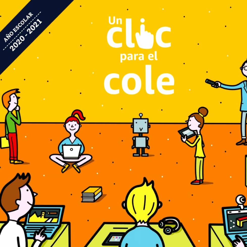 Campaña de Amazon «Un clic para el cole»